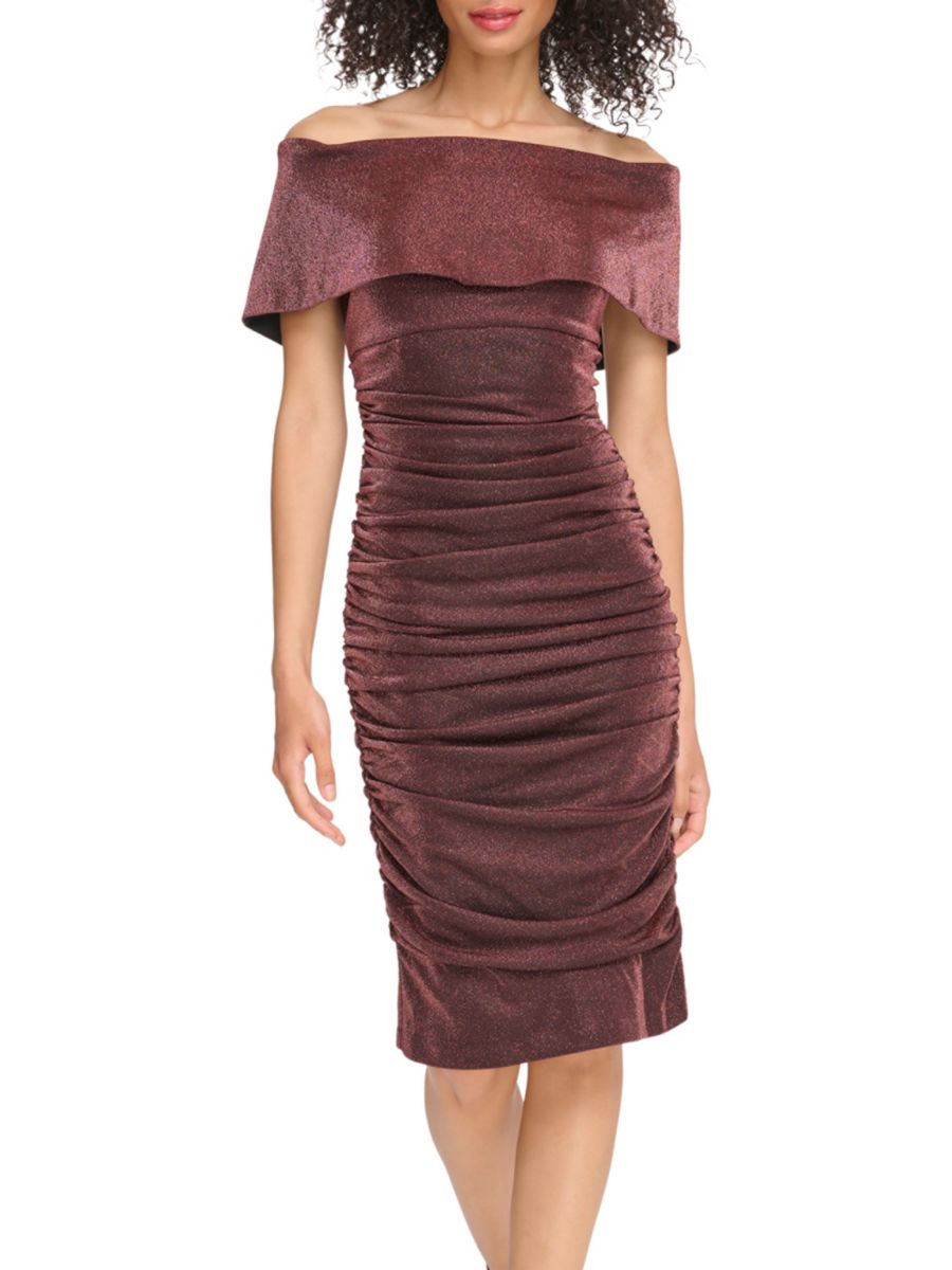 Платье миди с открытыми плечами и блестками Vince Camuto, цвет Coco
Платье миди с открытыми плечами и блестками Vince Camuto, цвет Coco