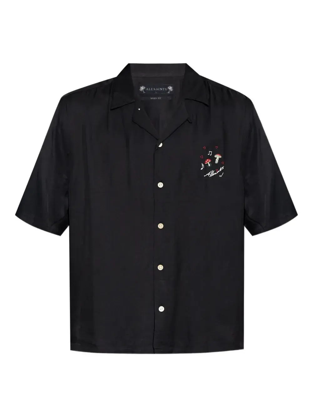 Рубашка с вышивкой Allsaints, черный
Рубашка с вышивкой Allsaints, черный