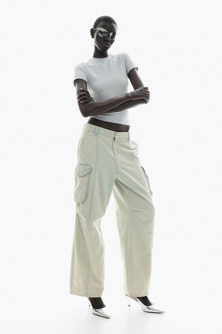 Джинсы карго мешковатого кроя H&M, синий, Серый, Джинсы карго мешковатого кроя H&M, синий 
Джинсы карго мешковатого кроя H&M, синий, Серый, Джинсы карго мешковатого кроя H&M, синий