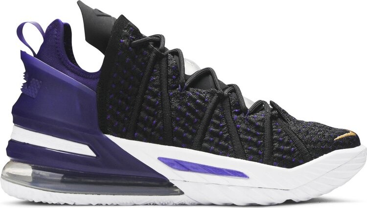 Кроссовки Nike LeBron 18 'Lakers', черный
Кроссовки Nike LeBron 18 'Lakers', черный