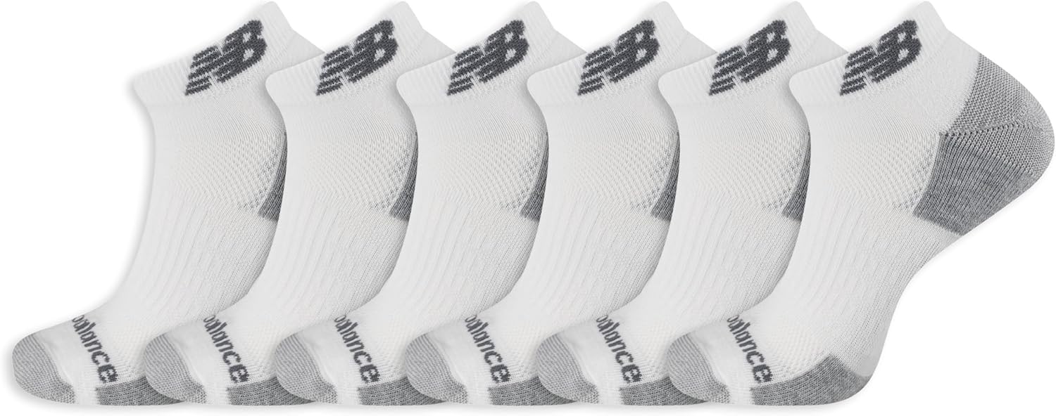New Balance Unisex Performance Recycled Low Cut, 6 шт. в упаковке, White
New Balance Unisex Performance Recycled Low Cut, 6 шт. в упаковке, White