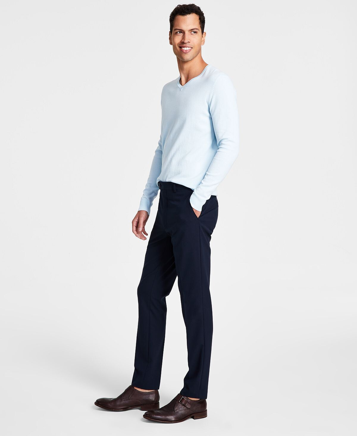 Мужские классические брюки infinite stretch skinny-fit Calvin Klein, синий
Мужские классические брюки infinite stretch skinny-fit Calvin Klein, синий