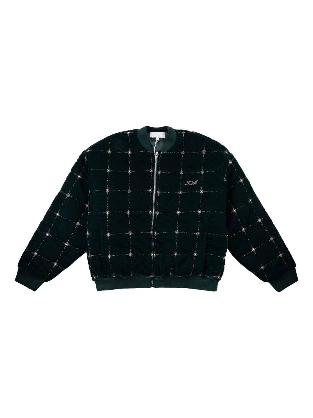 Бомбер на молнии KITH, зеленый
Бомбер на молнии KITH, зеленый