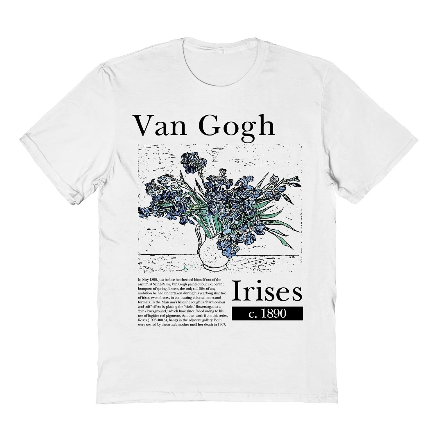 Мужская футболка Van Gogh Van Gogh Irises Licensed Character
Мужская футболка Van Gogh Van Gogh Irises Licensed Character