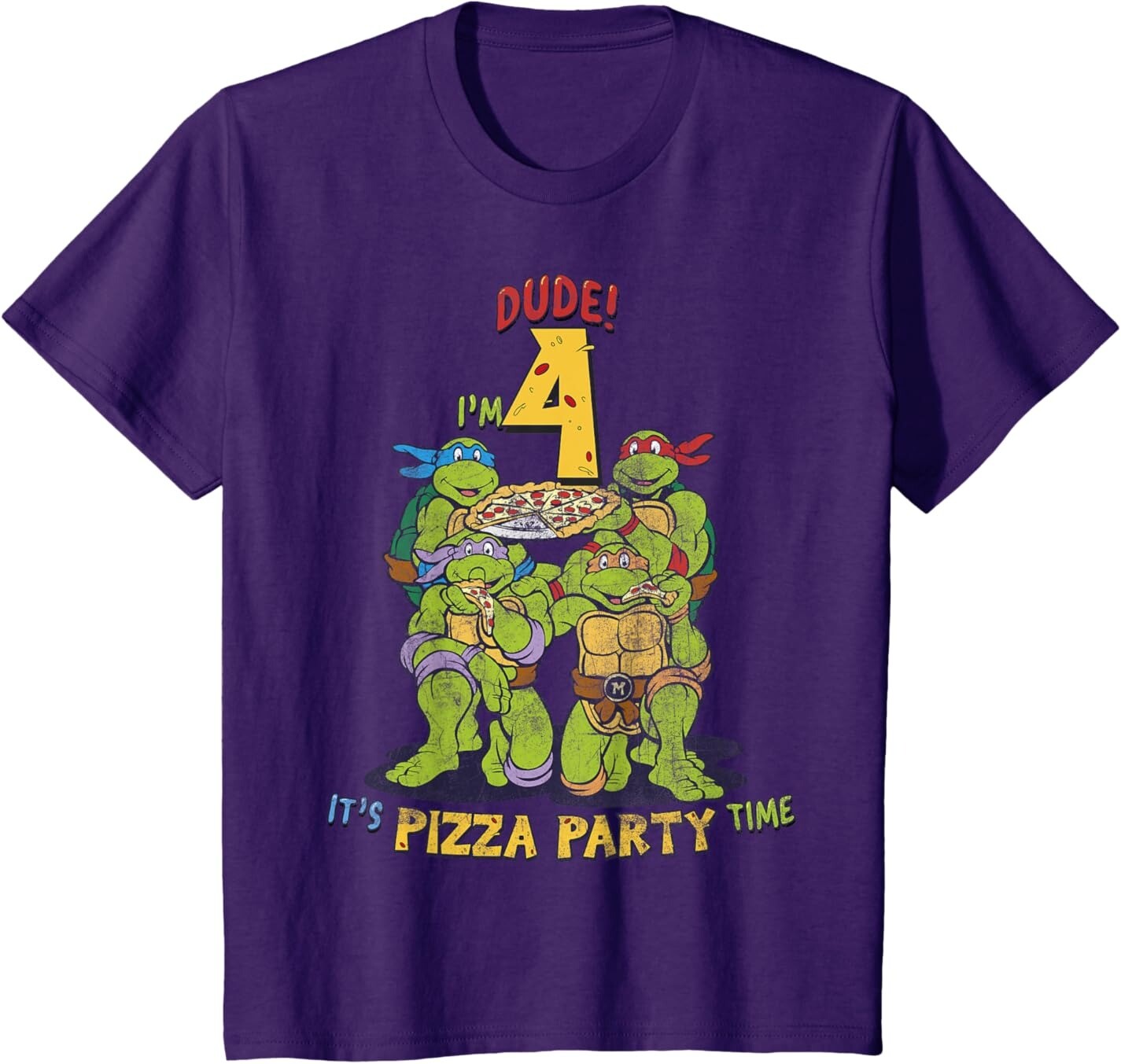 Футболка для подростков Teenage Mutant Ninja Turtles I'm 4 Dude Pizza Birthday Party, фиолетовый
Футболка для подростков Teenage Mutant Ninja Turtles I'm 4 Dude Pizza Birthday Party, фиолетовый