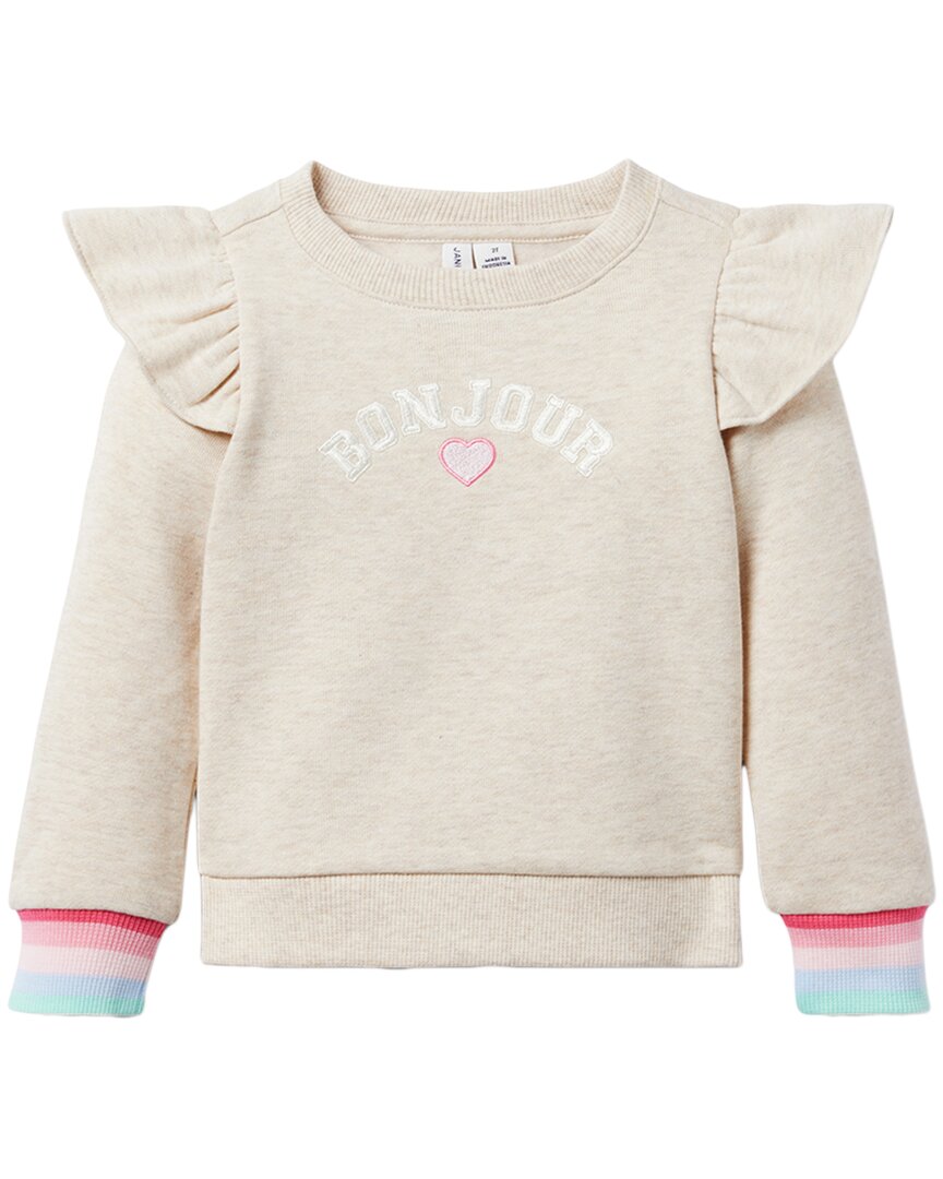 Толстовка с оборками на плечах от Janie and Jack Bonjour, коричневый
Толстовка с оборками на плечах от Janie and Jack Bonjour, коричневый