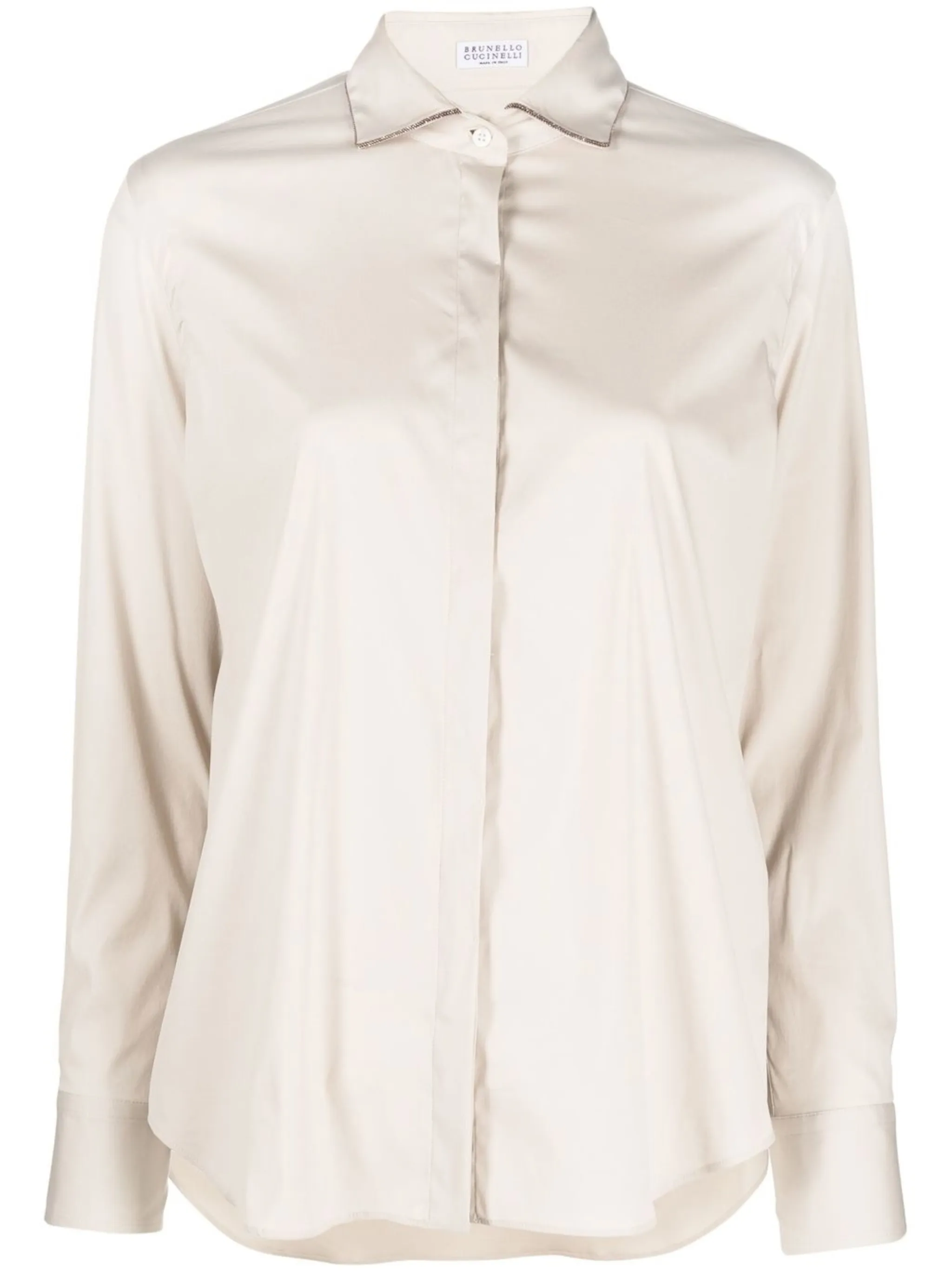 Рубашка с длинными рукавами Brunello Cucinelli, бежевый
Рубашка с длинными рукавами Brunello Cucinelli, бежевый