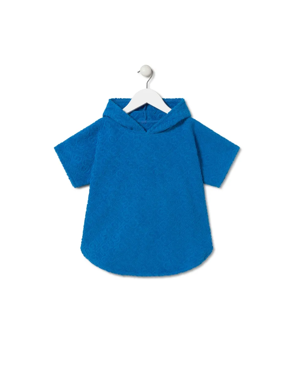 Детский пляжный пончо из хлопкового велюра с логотипом TOUS Tous, синий
Детский пляжный пончо из хлопкового велюра с логотипом TOUS Tous, синий