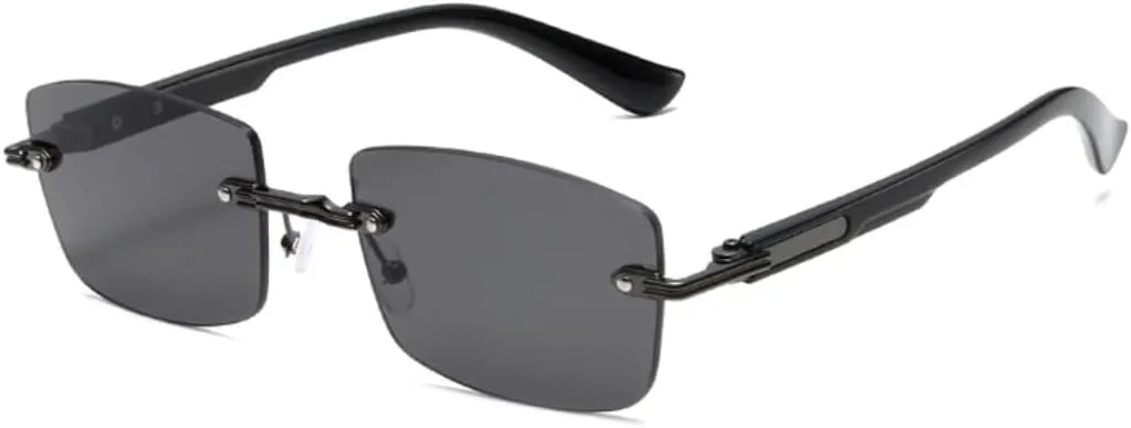 Популярные модные женские солнцезащитные очки в винтажном стиле, без оправы, прозрачные, с градиентом, защита от УФ-излучения UV400, мужские TYUVIVO, Gun Gray
Популярные модные женские солнцезащитные очки в винтажном стиле, без оправы, прозрачные, с градиентом, защита от УФ-излучения UV400, мужские TYUVIVO, Gun Gray