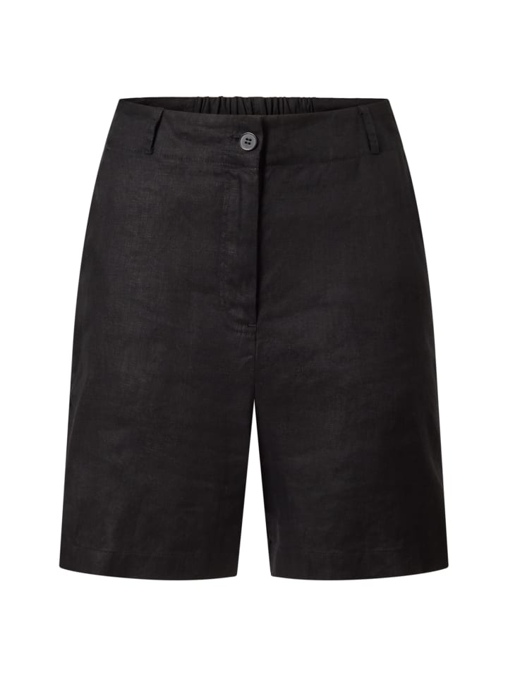 CASH-MERE.CH Льняные короткие брюки черного цвета
CASH-MERE.CH Льняные короткие брюки черного цвета