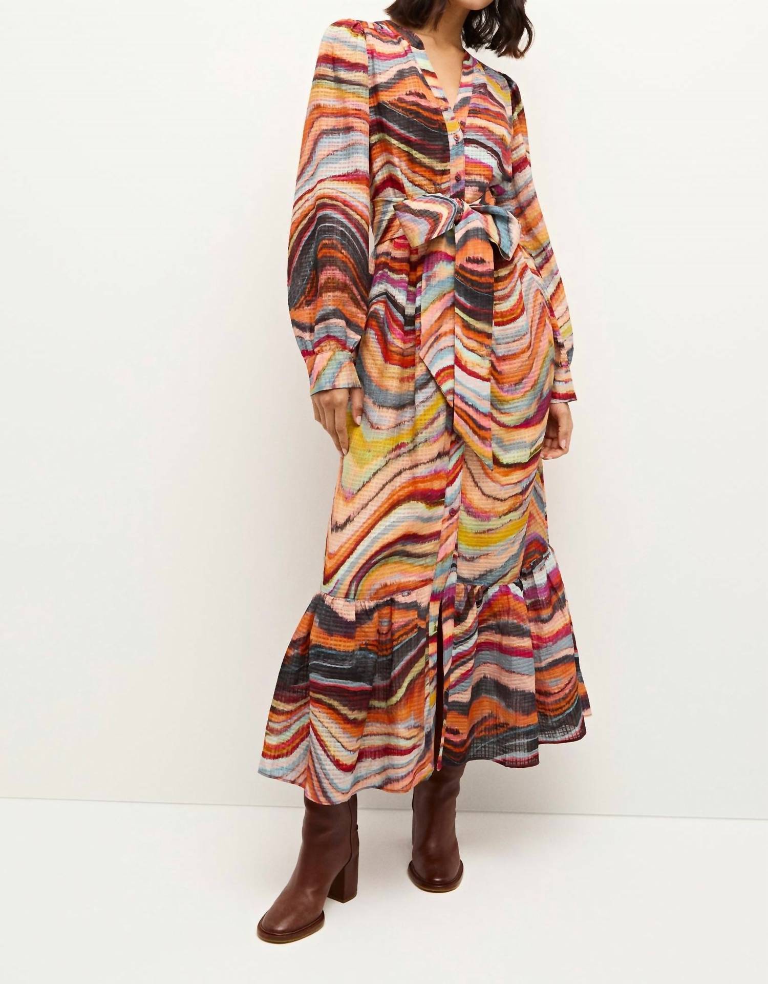 Платье Hannon в полоску цвета аммолит Marie Oliver, цвет ammolite strripe
Платье Hannon в полоску цвета аммолит Marie Oliver, цвет ammolite strripe