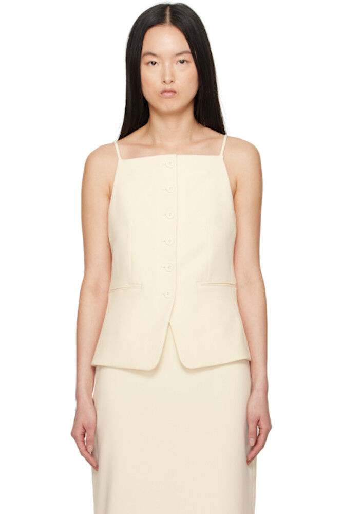 Майка-топ Una Off-White Staud
Майка-топ Una Off-White Staud