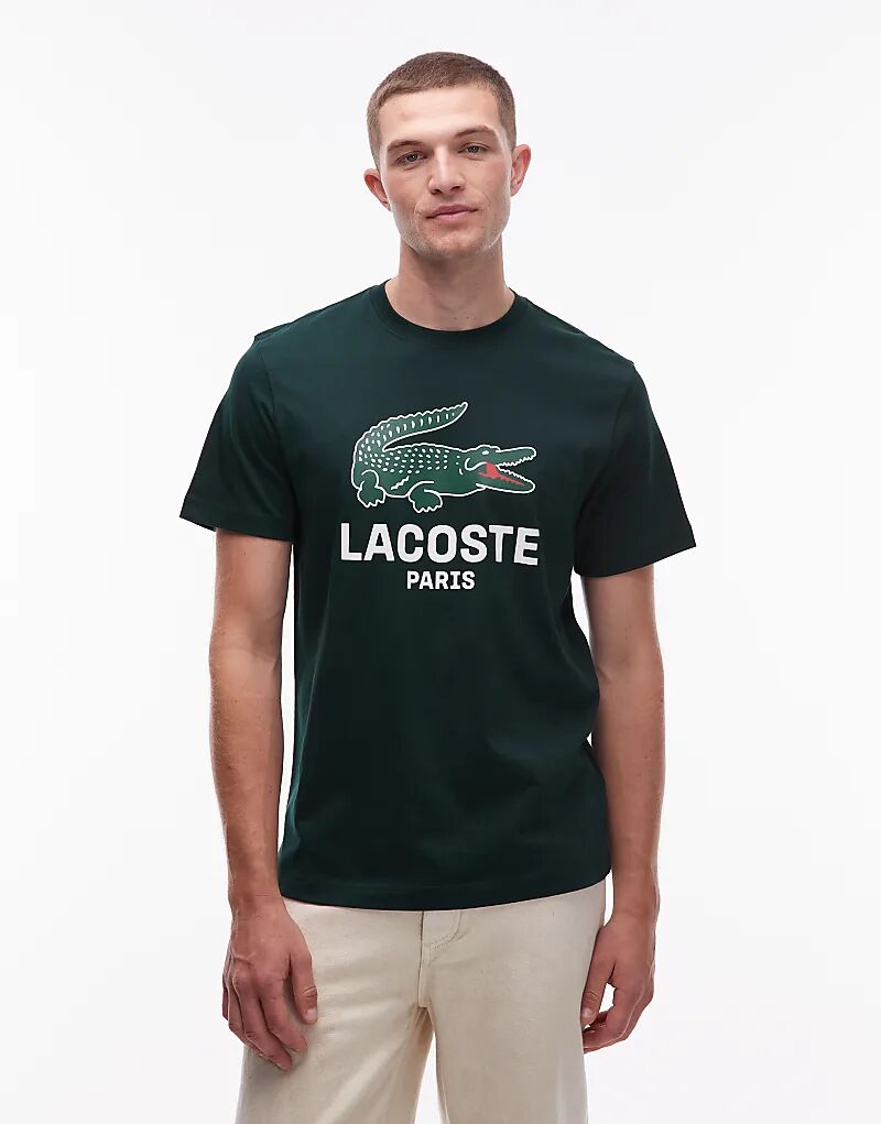 Футболка с логотипом Lacoste Croc темно-зеленого цвета
Футболка с логотипом Lacoste Croc темно-зеленого цвета