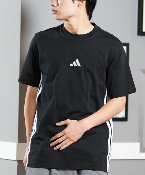 Футболка adidas с коротким рукавом, три полоски, унисекс, черно-белая
Футболка adidas с коротким рукавом, три полоски, унисекс, черно-белая