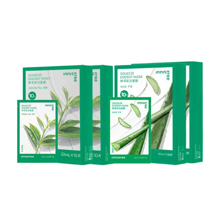 Маска для лица YUESHIFENGYIN Green Tea+Aloe Vera увлажняющая и контролирующая жирность 10 шт+10 шт/12 шт+12 шт Innisfree, Four-Piece Set
Маска для лица YUESHIFENGYIN Green Tea+Aloe Vera увлажняющая и контролирующая жирность 10 шт+10 шт/12 шт+12 шт Innisfree, Four-Piece Set