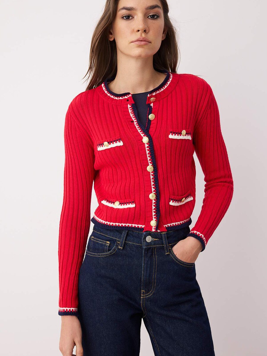 Вязаный кардиган Trendyol, Red
Вязаный кардиган Trendyol, Red