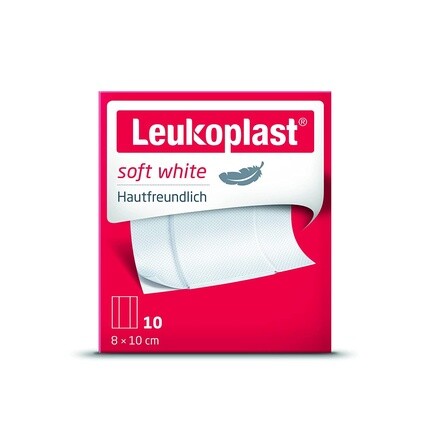 Мягкий белый клейкий бинт Leukoplast 8x10 см, 10 шт. в упаковке Bsn Medical
Мягкий белый клейкий бинт Leukoplast 8x10 см, 10 шт. в упаковке Bsn Medical