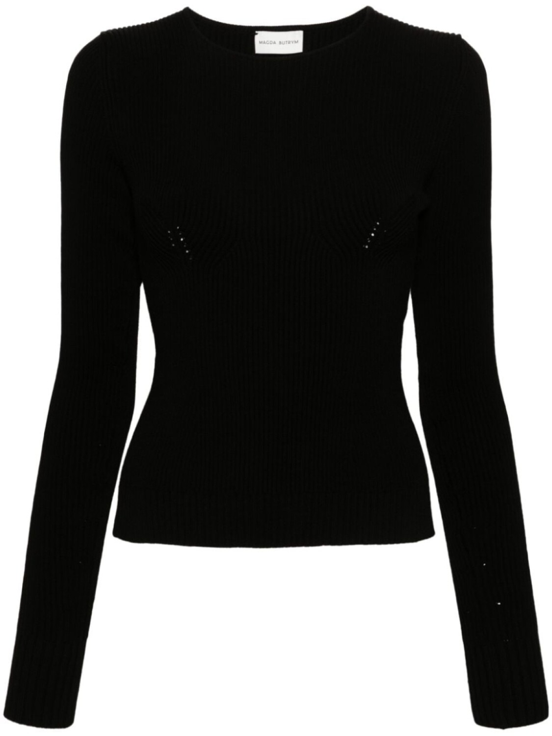 Magda Butrym футболка в рубчик, черный
Magda Butrym футболка в рубчик, черный
