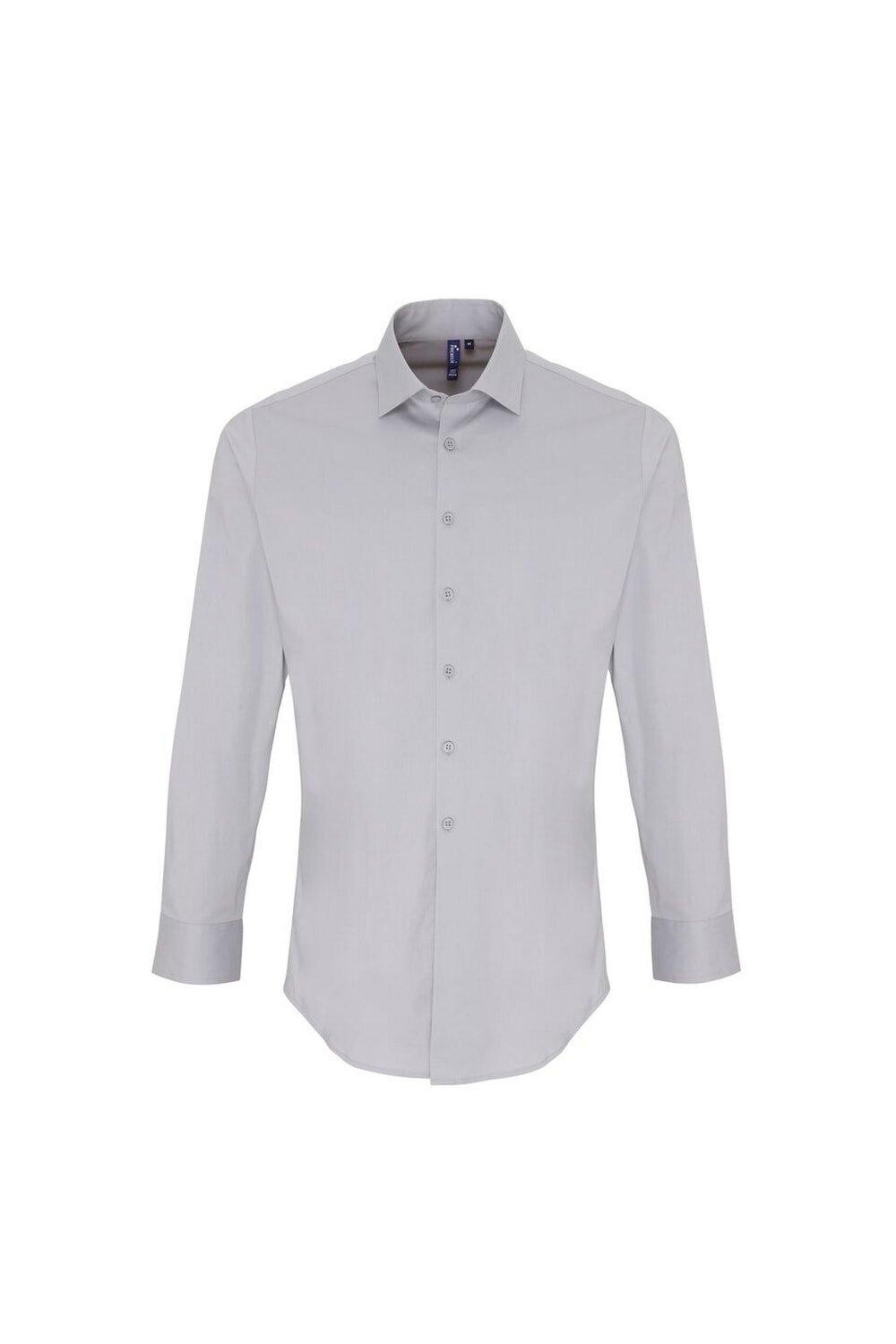 Рубашка из эластичного поплина с длинными рукавами Premier, серебро
Рубашка из эластичного поплина с длинными рукавами Premier, серебро