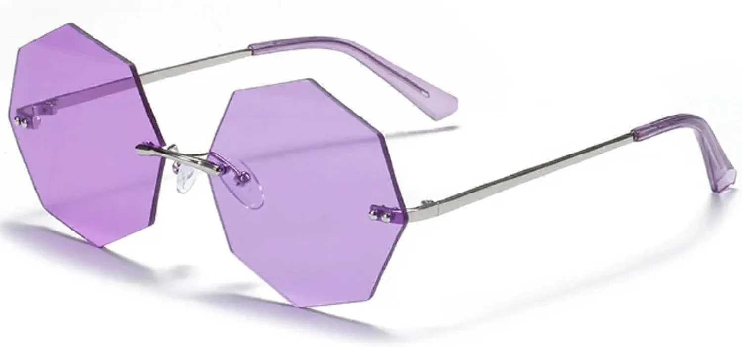 Солнцезащитные очки Polygon без оправы для мужчин и женщин, модные ретро-очки с металлическим корпусом, защита от УФ-излучения UV400 TKKTLLT, Silver Purple
Солнцезащитные очки Polygon без оправы для мужчин и женщин, модные ретро-очки с металлическим корпусом, защита от УФ-излучения UV400 TKKTLLT, Silver Purple