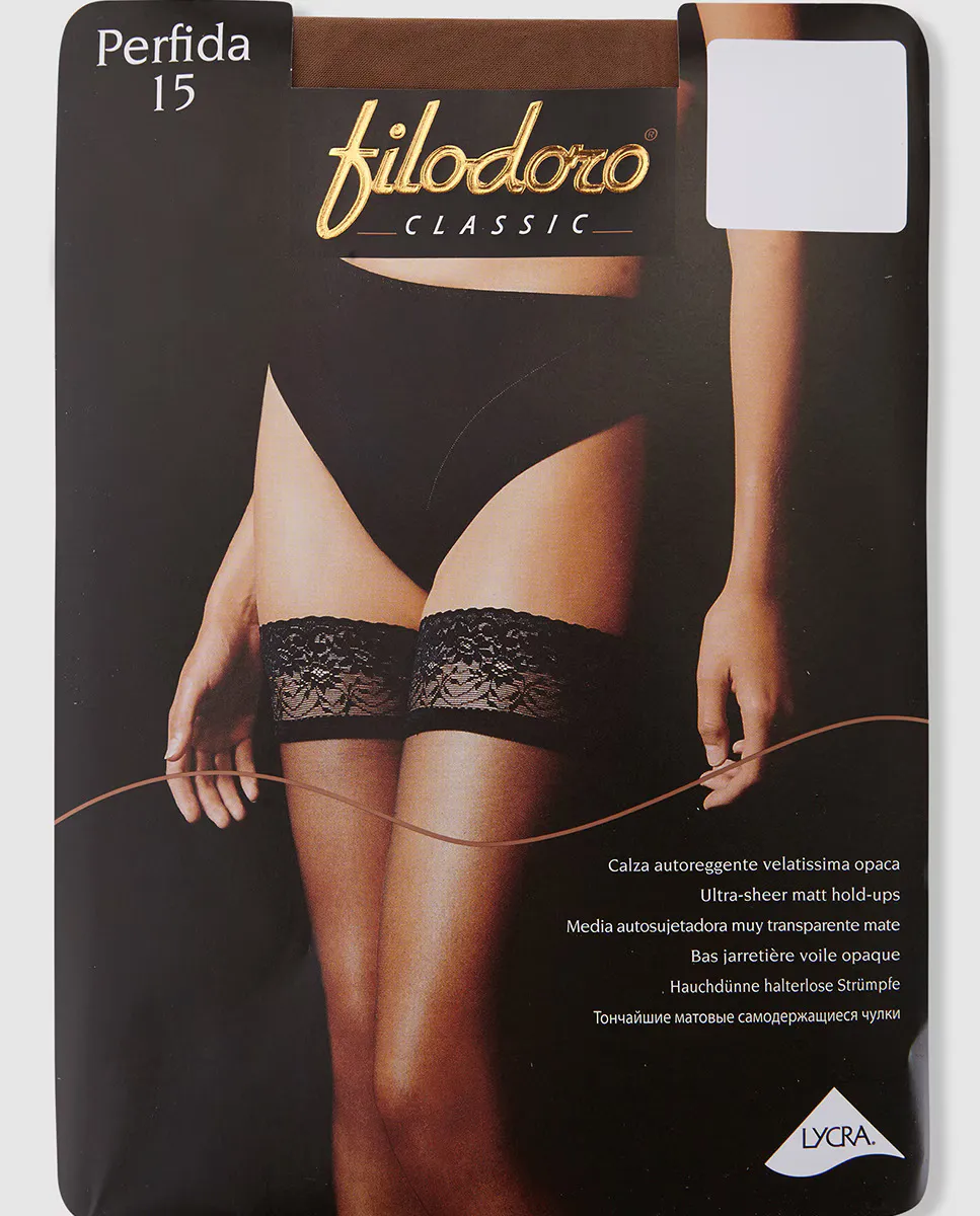 Женские прозрачные самонесущие чулки Filodoro плотностью 15 ден, бежевый
Женские прозрачные самонесущие чулки Filodoro плотностью 15 ден, бежевый