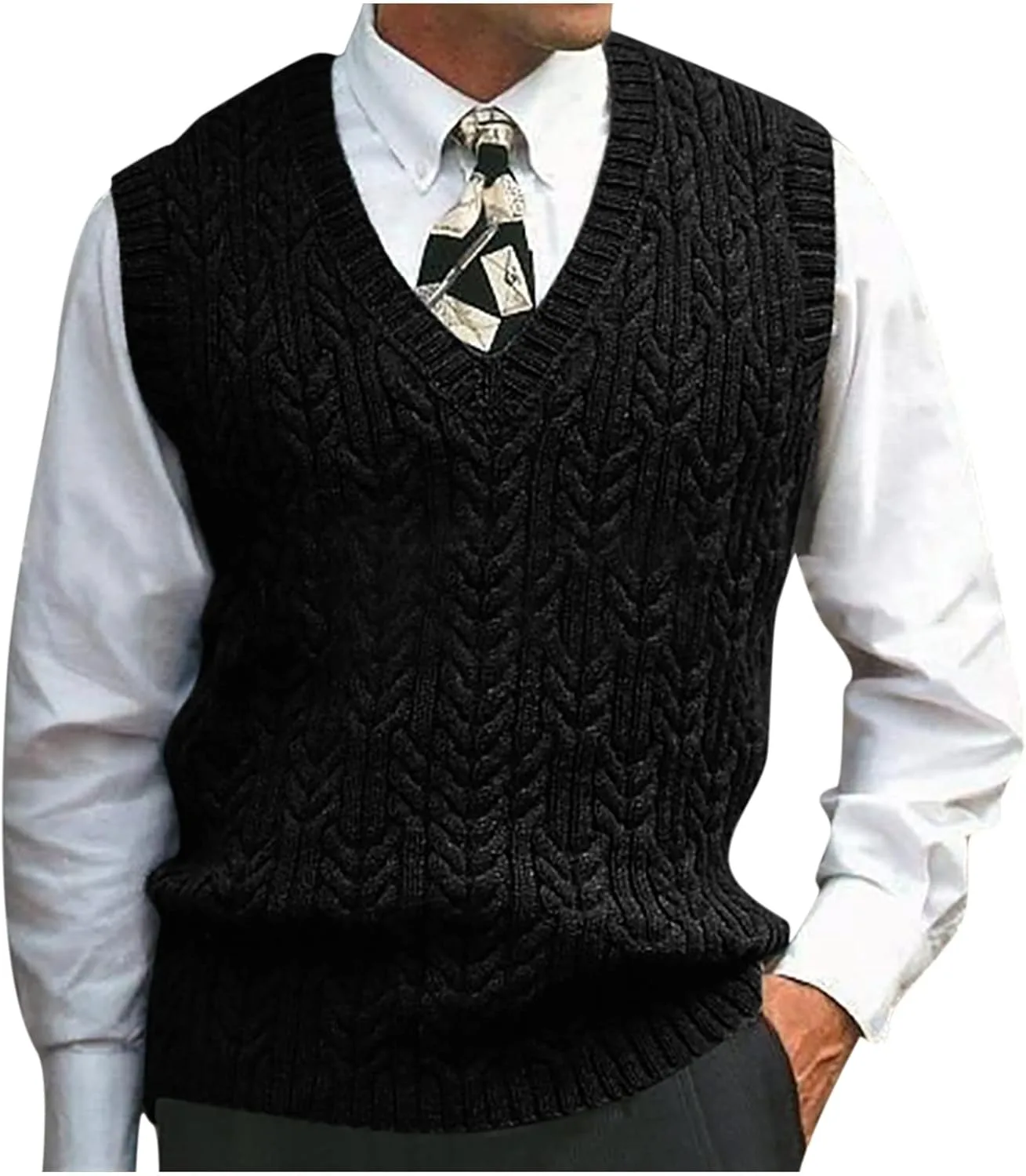 Толстовка Cable Knit с длинными рукавами для мужчин tuduoms
Толстовка Cable Knit с длинными рукавами для мужчин tuduoms