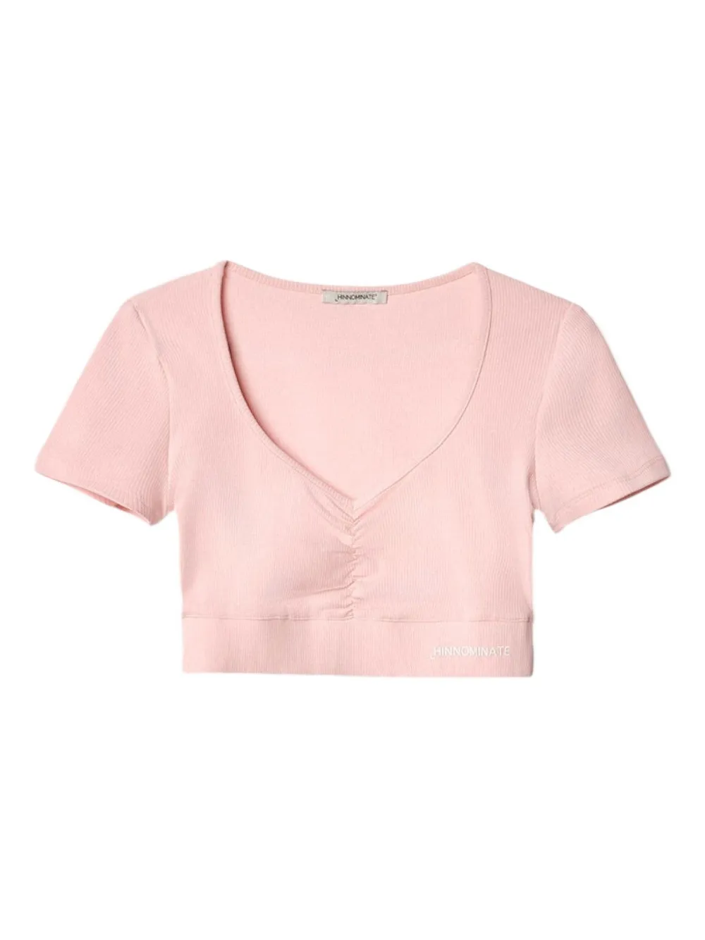 Топ с V-образным вырезом в рубчик HINNOMINATE, розовый
Топ с V-образным вырезом в рубчик HINNOMINATE, розовый