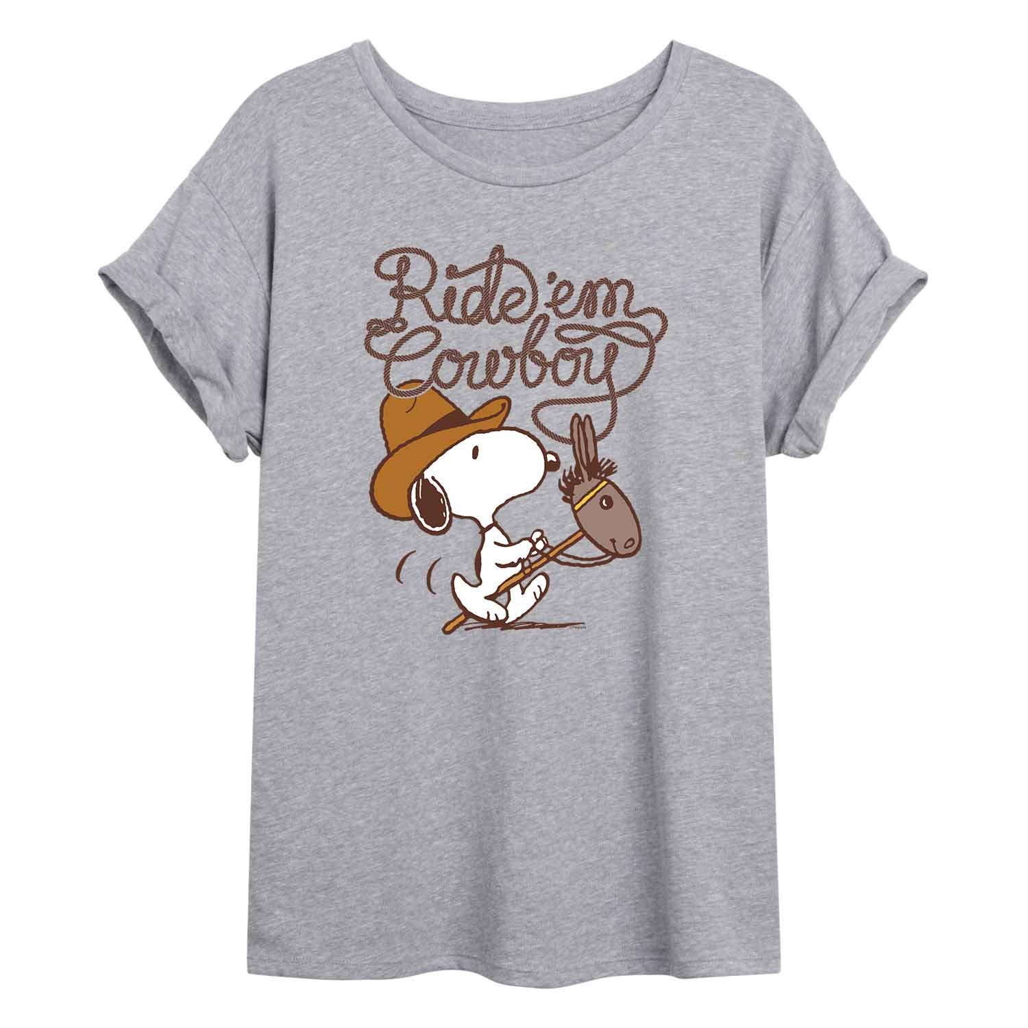 Детская струящаяся футболка Peanuts Snoopy "Ride 'Em Cowboy" Licensed Character
Детская струящаяся футболка Peanuts Snoopy "Ride 'Em Cowboy" Licensed Character