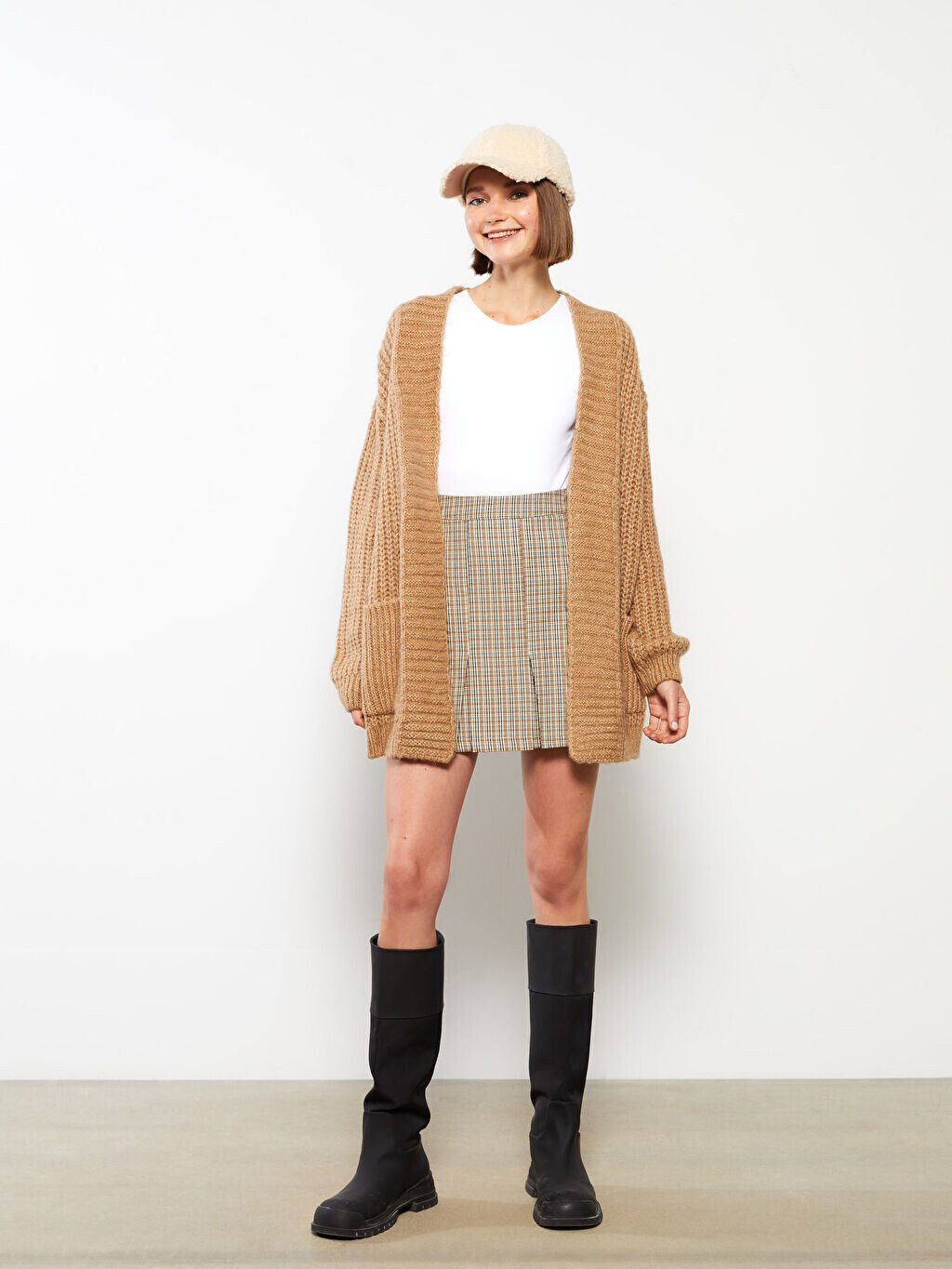 Женский трикотажный кардиган с длинным рукавом и воротником-шалью LCW Casual, Коричневый, Женский трикотажный кардиган с длинным рукавом и воротником-шалью LCW Casual
Женский трикотажный кардиган с длинным рукавом и воротником-шалью LCW Casual, Коричневый, Женский трикотажный кардиган с длинным рукавом и воротником-шалью LCW Casual