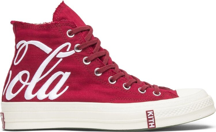 Кроссовки Converse Kith x Coca-Cola x Chuck 70 Hi America, красный 
Кроссовки Converse Kith x Coca-Cola x Chuck 70 Hi America, красный