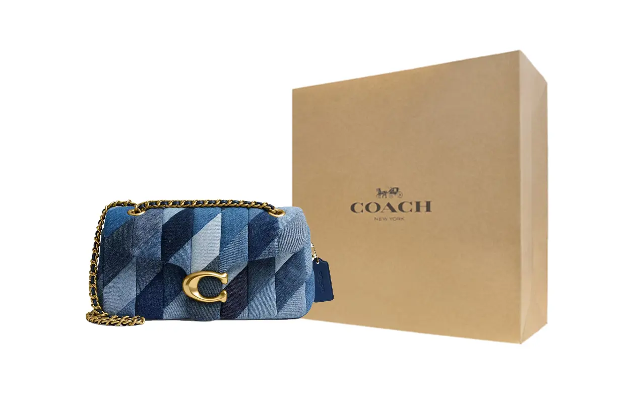 COACH Сумка через плечо Tabby Denim Medium Women's Brass & Denim Blue
COACH Сумка через плечо Tabby Denim Medium Women's Brass & Denim Blue