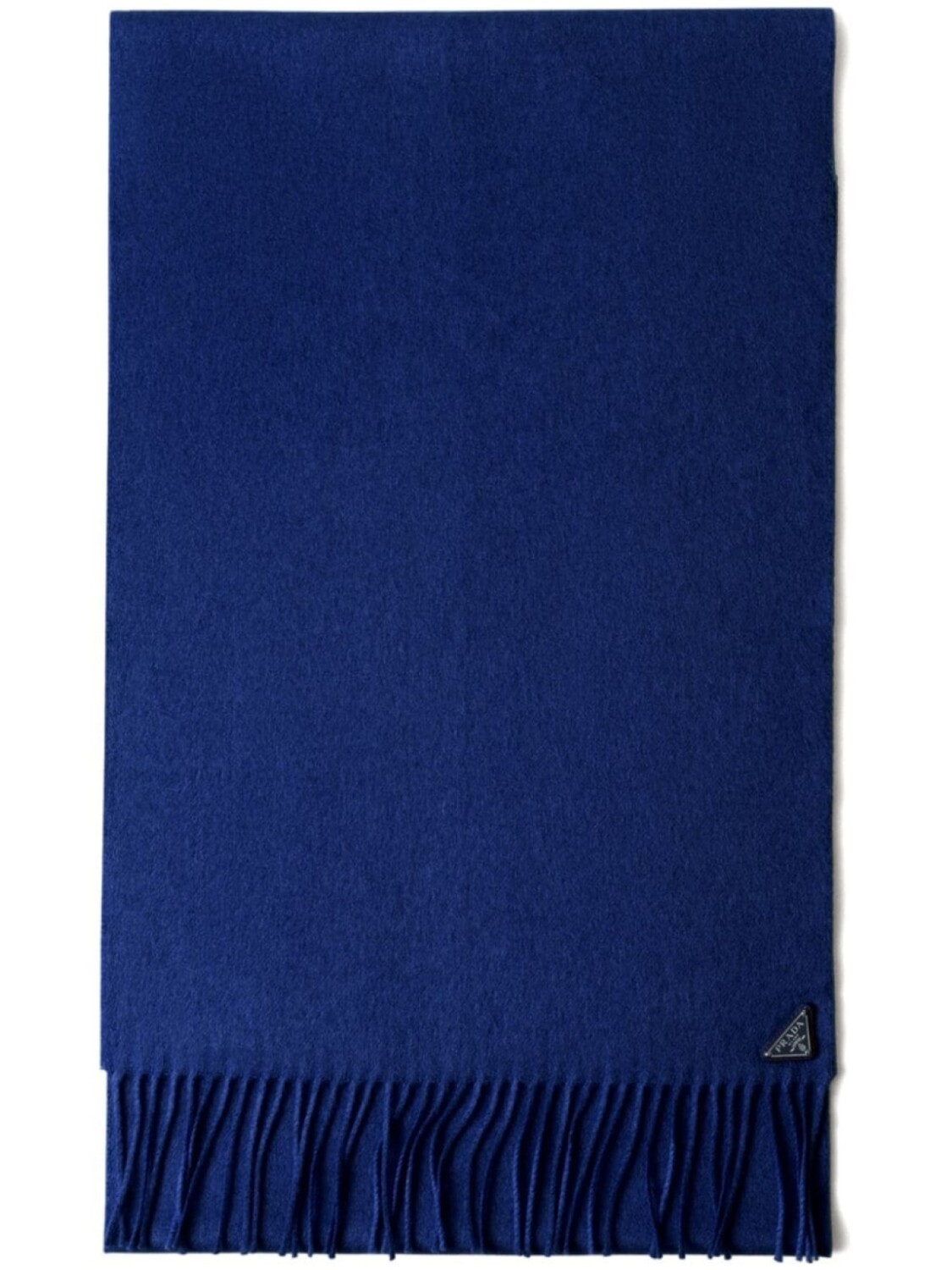 Шарф с логотипом Prada, синий 
Шарф с логотипом Prada, синий