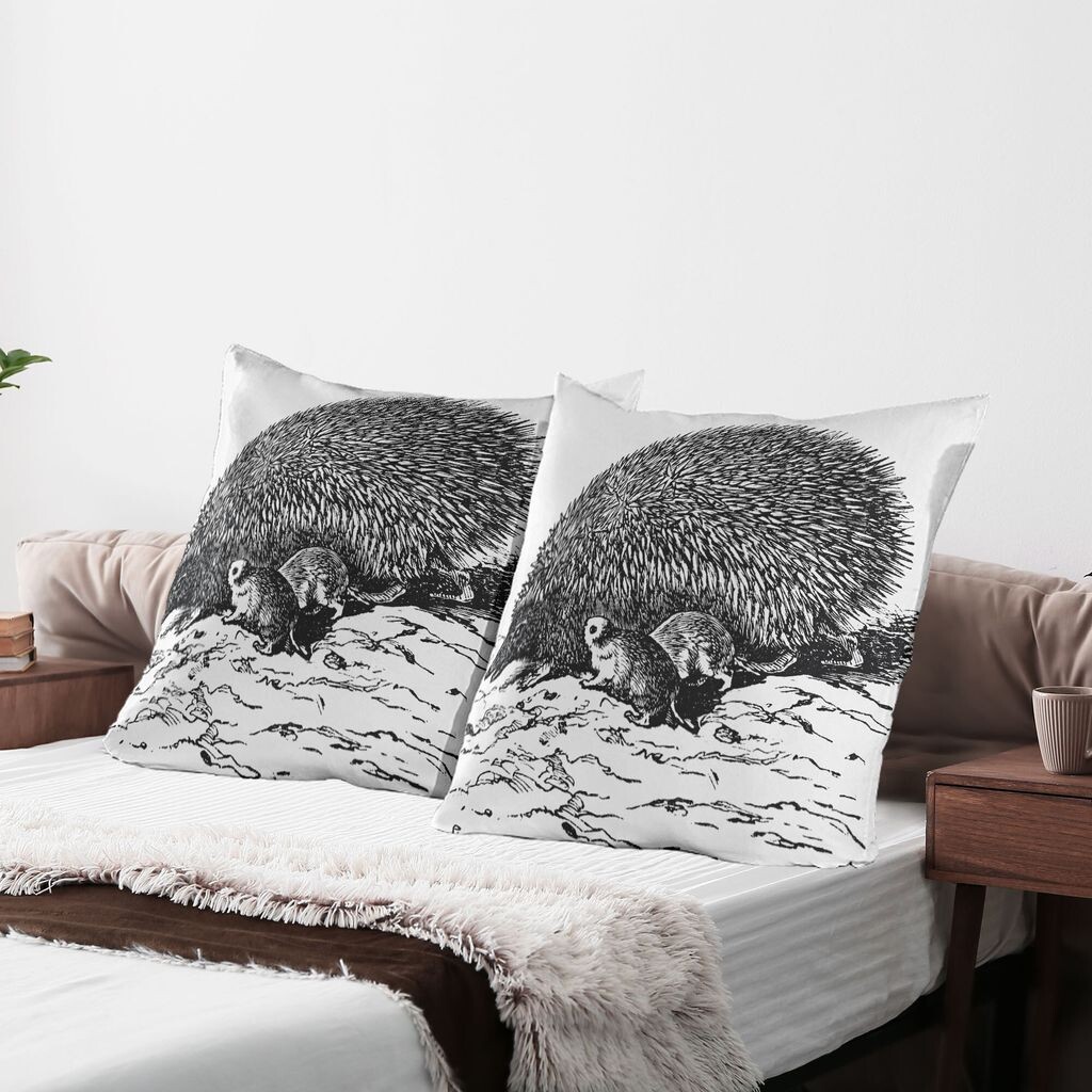 Чехлы на подушку ABAKUHAUS Hedgehog, набор из 2 шт., набросок и штриховка изображения европейского ежа и младенцев, чехол для подушки с декоративным принтом, 80x80 см, черный, белый, серый
Чехлы на подушку ABAKUHAUS Hedgehog, набор из 2 шт., набросок и штриховка изображения европейского ежа и младенцев, чехол для подушки с декоративным принтом, 80x80 см, черный, белый, серый