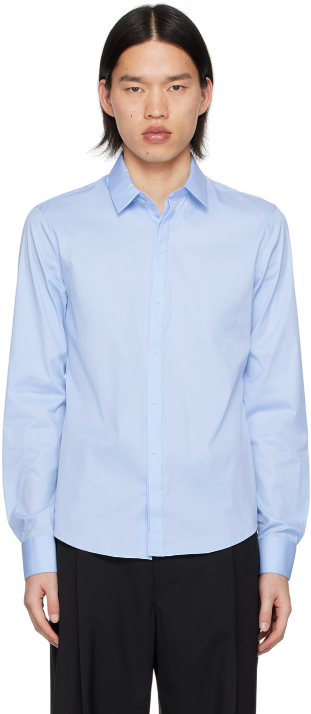 Рубашка на пуговицах WOOYOUNGMI, синий
Рубашка на пуговицах WOOYOUNGMI, синий