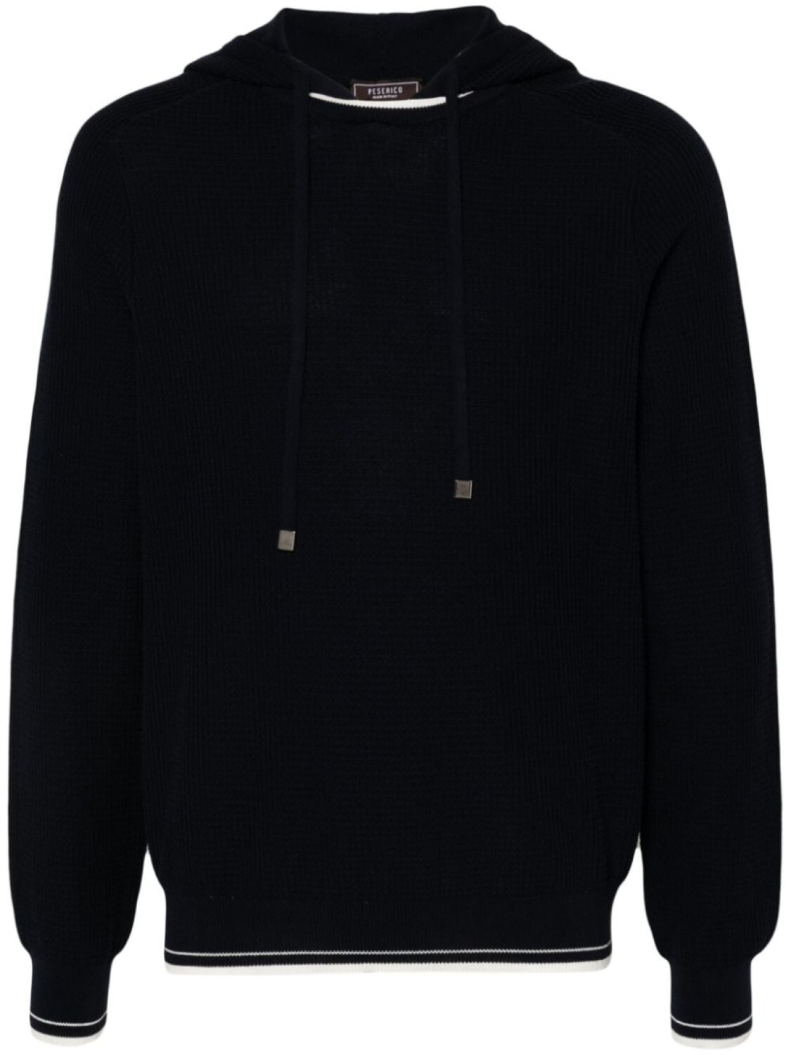 Peserico худи с отделкой в полоску, синий
Peserico худи с отделкой в полоску, синий