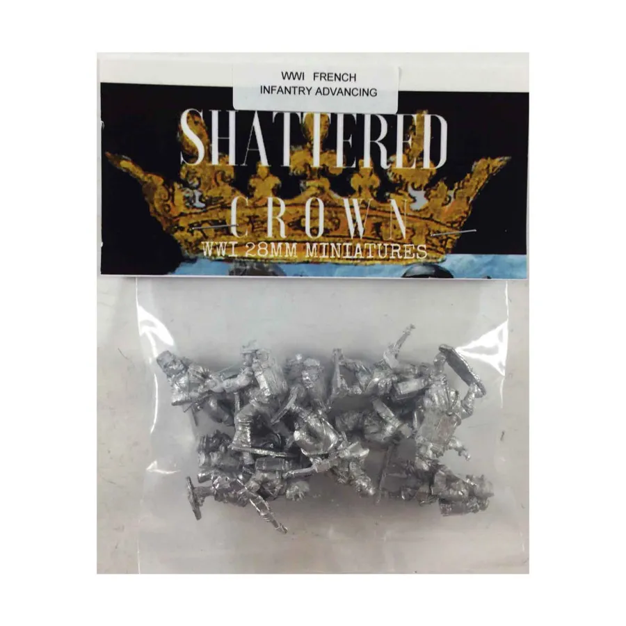 Французская пехота наступает, WWI Shattered Crown Miniatures - French (28mm)
Французская пехота наступает, WWI Shattered Crown Miniatures - French (28mm)