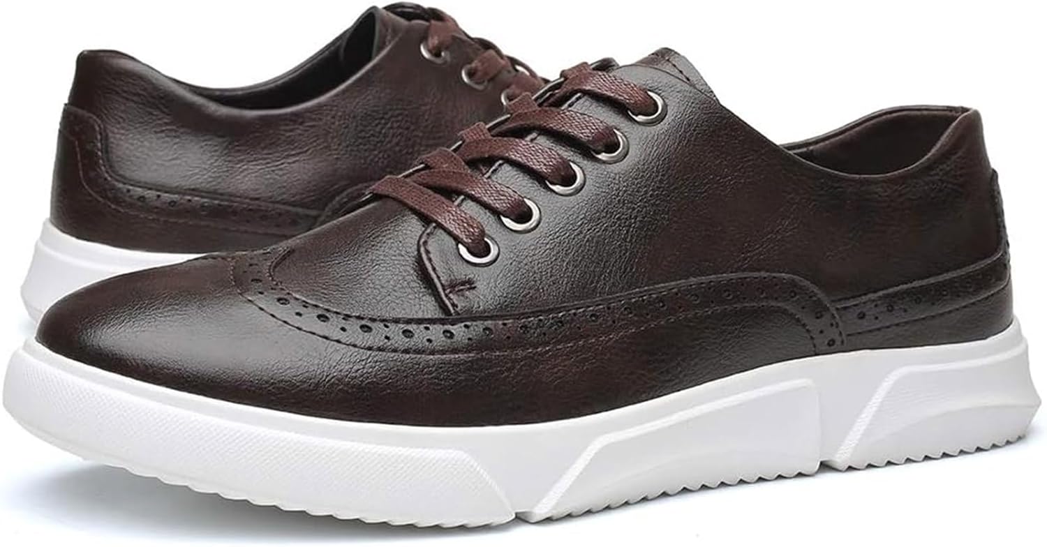 Мужские оксфорды с крыльчатым носком из натуральной кожи, деловой повседневный стиль, антискользящие, шнурованные туфли Xinduoyu, красный
Мужские оксфорды с крыльчатым носком из натуральной кожи, деловой повседневный стиль, антискользящие, шнурованные туфли Xinduoyu, красный