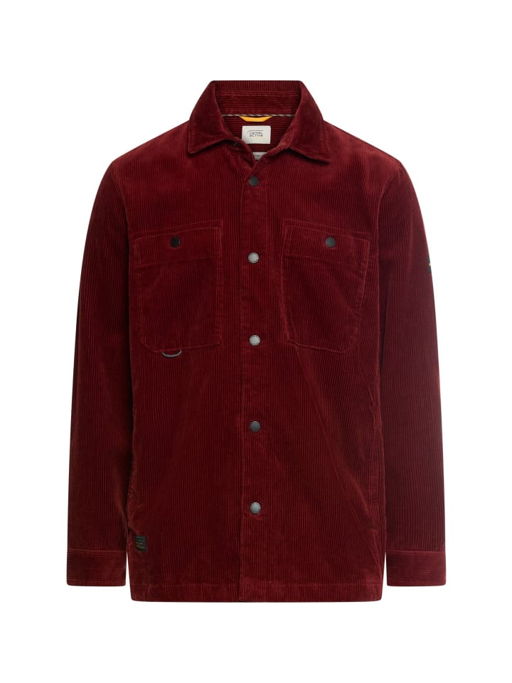 Вельветовая рубашка с застежками-кнопками янтарно-красного цвета Camel Active
Вельветовая рубашка с застежками-кнопками янтарно-красного цвета Camel Active