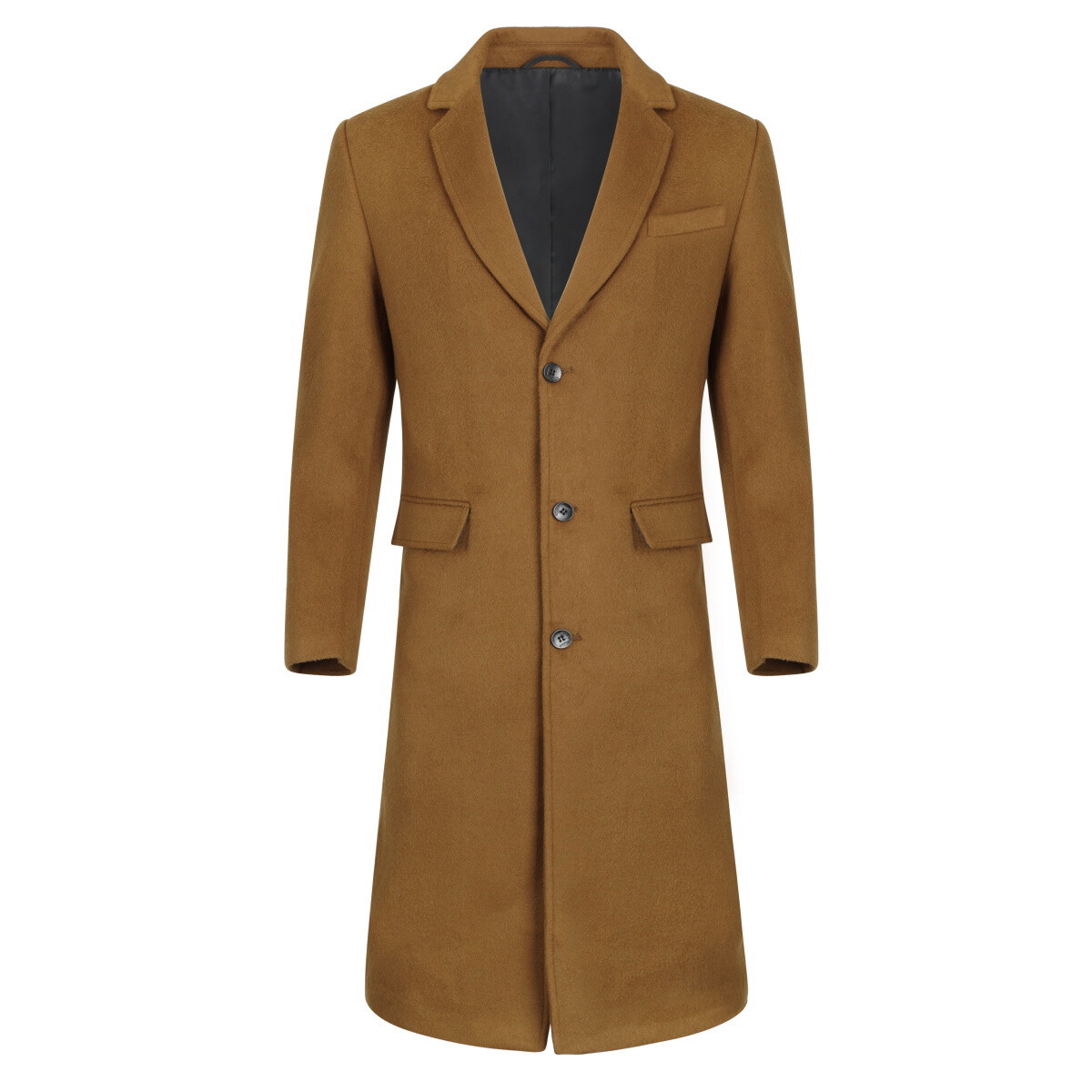 Зимнее пальто из шерсти с воротником стойкой и приталенным кроем длиной до колен цвета Allthemen, коричневый
Зимнее пальто из шерсти с воротником стойкой и приталенным кроем длиной до колен цвета Allthemen, коричневый