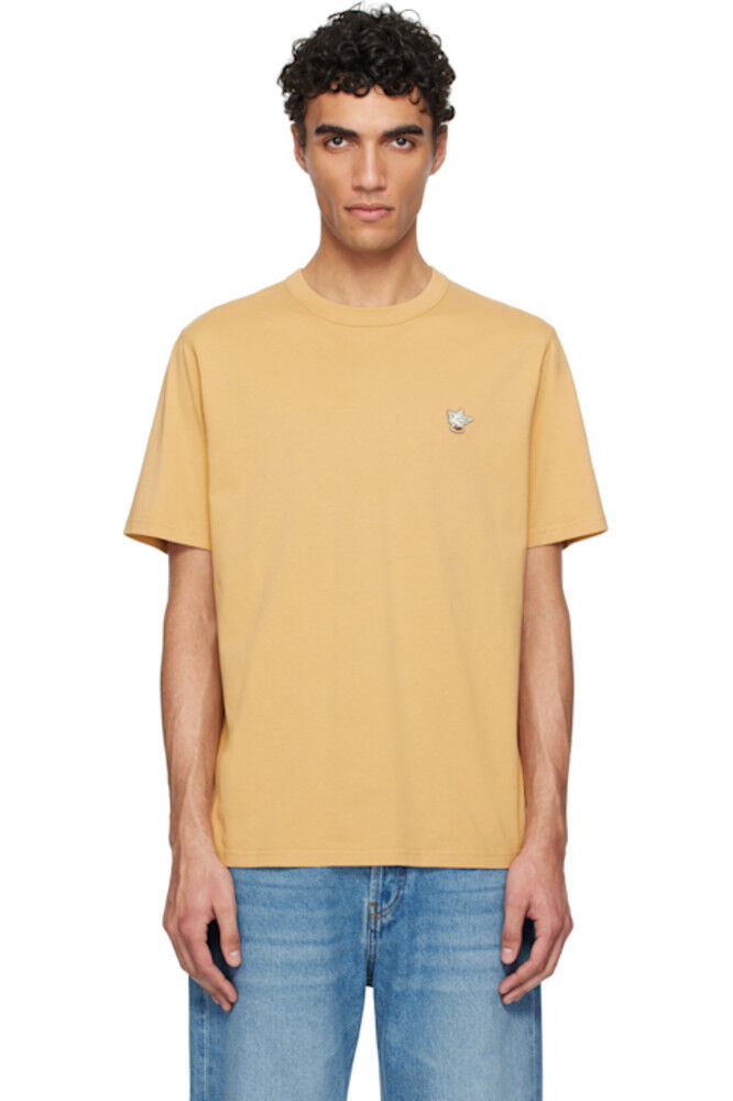 Желтая футболка с нашивкой Barista Fox Relax Maison Kitsuné
Желтая футболка с нашивкой Barista Fox Relax Maison Kitsuné