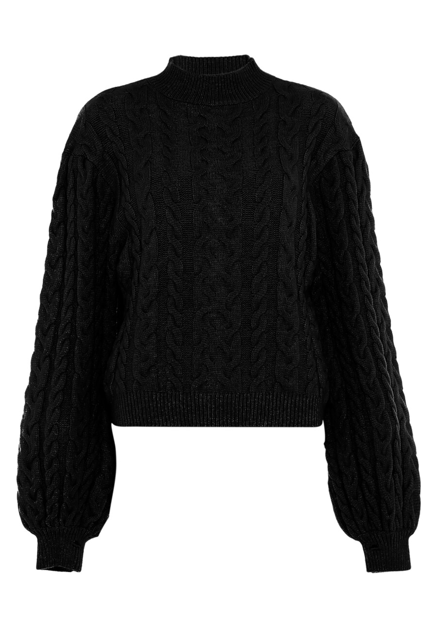Базовый свитер paino Sweater, черный 
Базовый свитер paino Sweater, черный