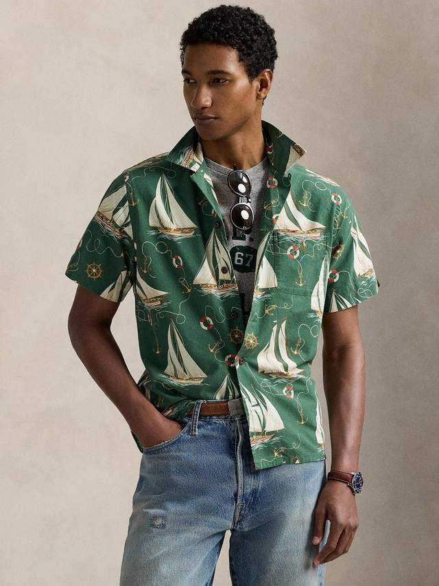 Оксфордская рубашка с принтом парусника Ralph Lauren, Helms Anchors
Оксфордская рубашка с принтом парусника Ralph Lauren, Helms Anchors