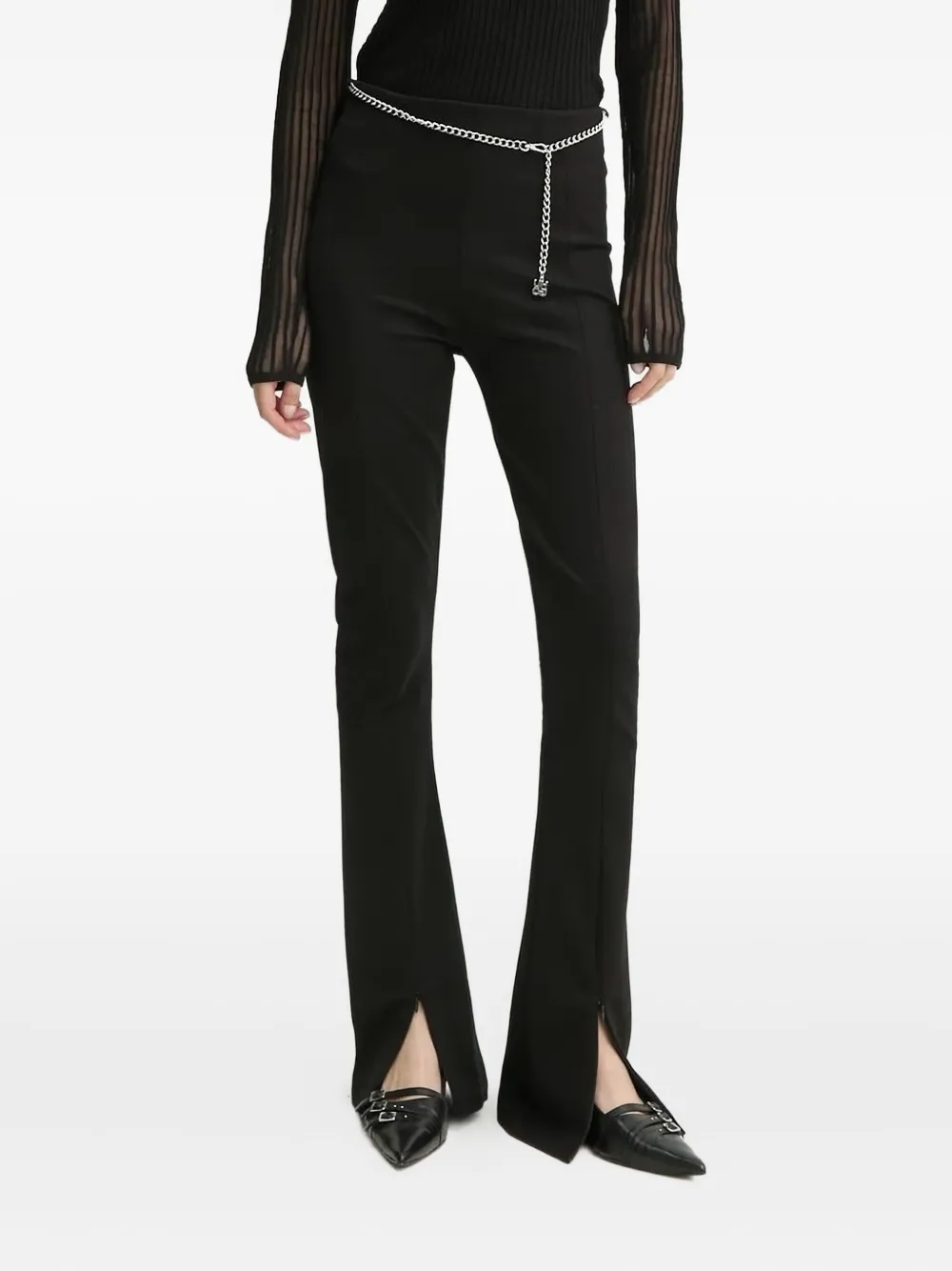 Расклешенные брюки с цепочкой HUGO, черный
Расклешенные брюки с цепочкой HUGO, черный