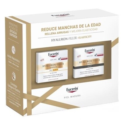 Дневной крем Hyaluron Filler Elasticity Spf30, 50 мл + ночной крем, 50 мл — упаковка из 2 шт., Eucerin
Дневной крем Hyaluron Filler Elasticity Spf30, 50 мл + ночной крем, 50 мл — упаковка из 2 шт., Eucerin