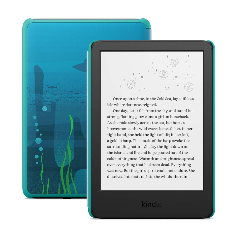 Электронная книга Amazon Kindle Kids 11 (2024), 6", 16 ГБ, Wi-Fi, черный с чехлом Ocean Explorer
Электронная книга Amazon Kindle Kids 11 (2024), 6", 16 ГБ, Wi-Fi, черный с чехлом Ocean Explorer