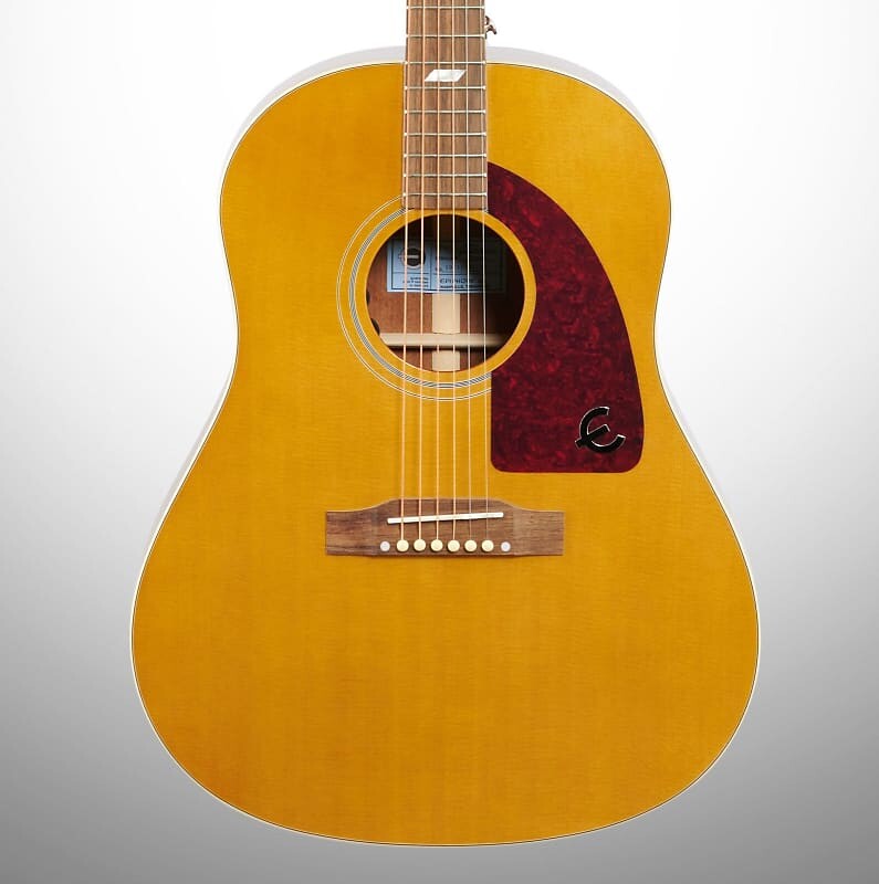 Акустическая электрогитара Epiphone Masterbilt Texan, античный натуральный состаренный глянец
Акустическая электрогитара Epiphone Masterbilt Texan, античный натуральный состаренный глянец