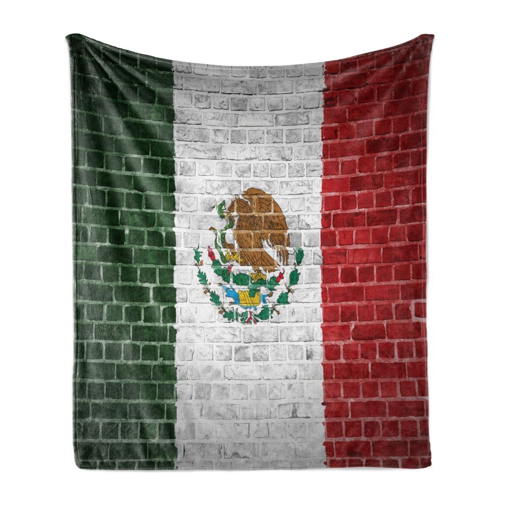 ABAKUHAUS Mexica Мягкое фланелевое флисовое одеяло, флаг латинской страны с эффектом кирпичной стены, фон с мотивом «Орел, поедающий змею», 175 x 230 см, многоцветный
ABAKUHAUS Mexica Мягкое фланелевое флисовое одеяло, флаг латинской страны с эффектом кирпичной стены, фон с мотивом «Орел, поедающий змею», 175 x 230 см, многоцветный
