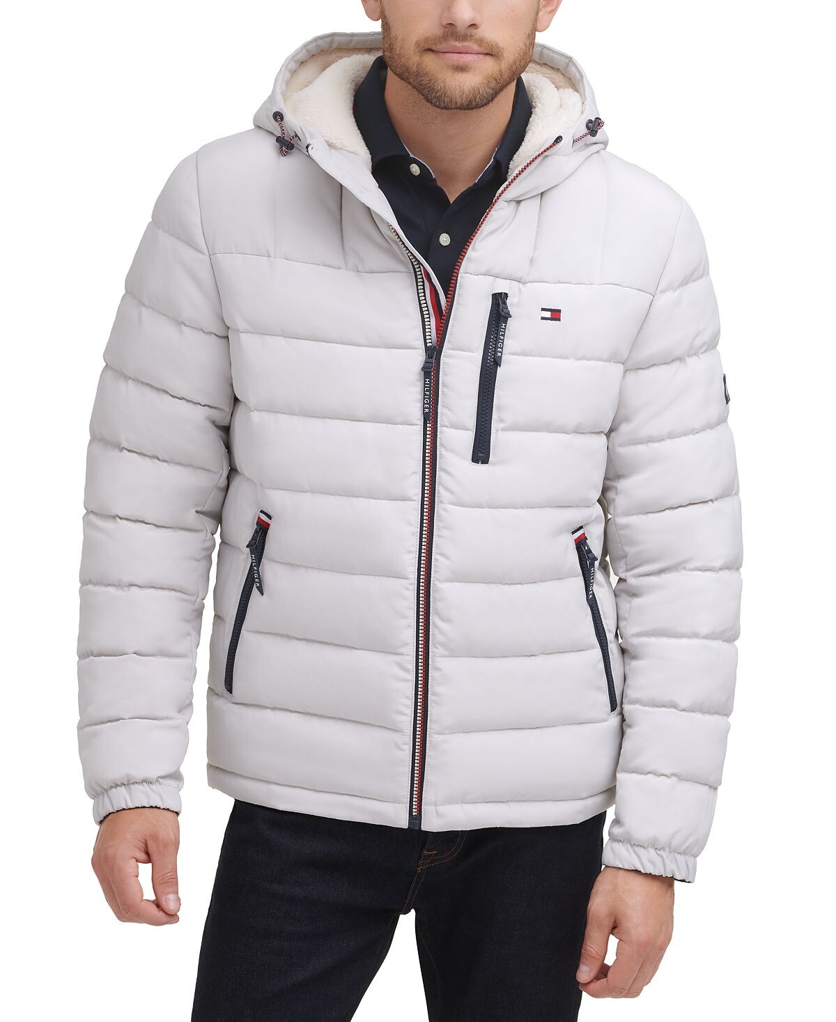 Мужская стеганая куртка-пуховик с капюшоном на подкладке из шерпы Tommy Hilfiger
Мужская стеганая куртка-пуховик с капюшоном на подкладке из шерпы Tommy Hilfiger