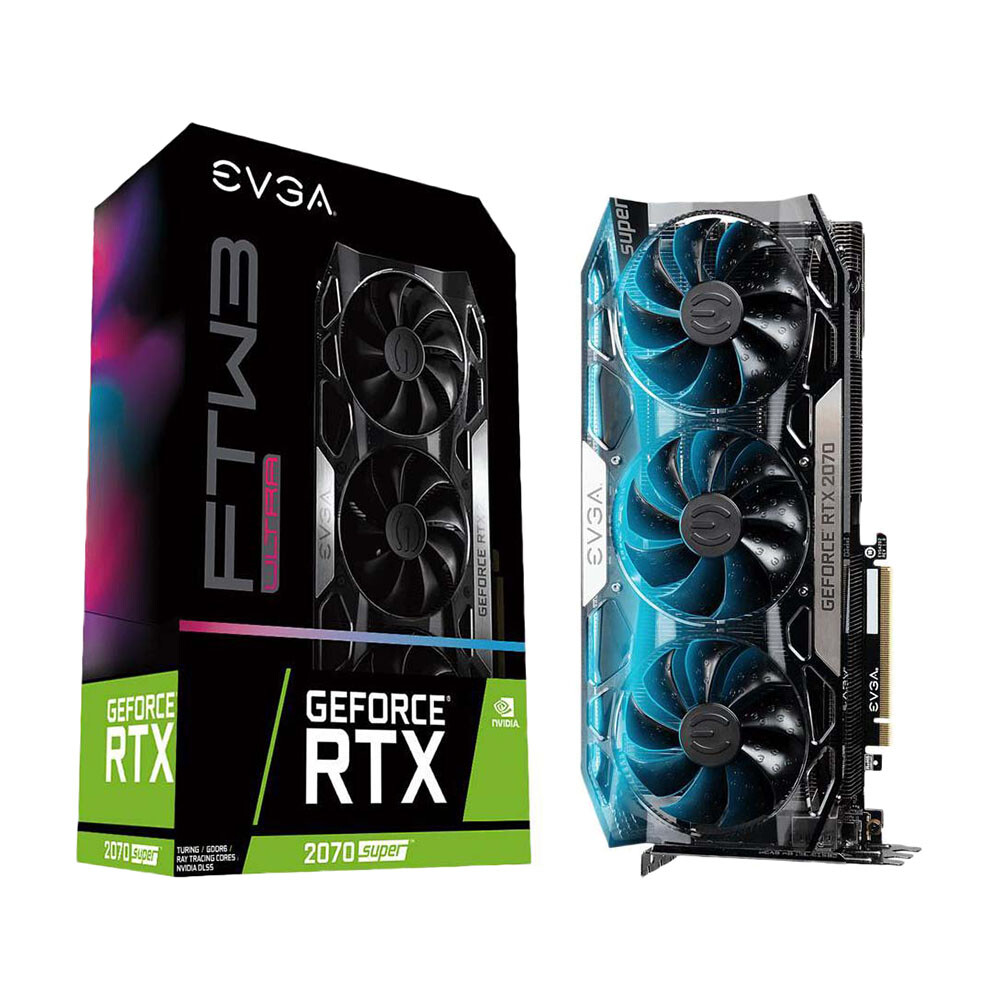 Видеокарта EVGA GeForce RTX 2070 Super FTW3 Ultra, 8GB GDDR6, 08G-P4-3277-KR
Видеокарта EVGA GeForce RTX 2070 Super FTW3 Ultra, 8GB GDDR6, 08G-P4-3277-KR