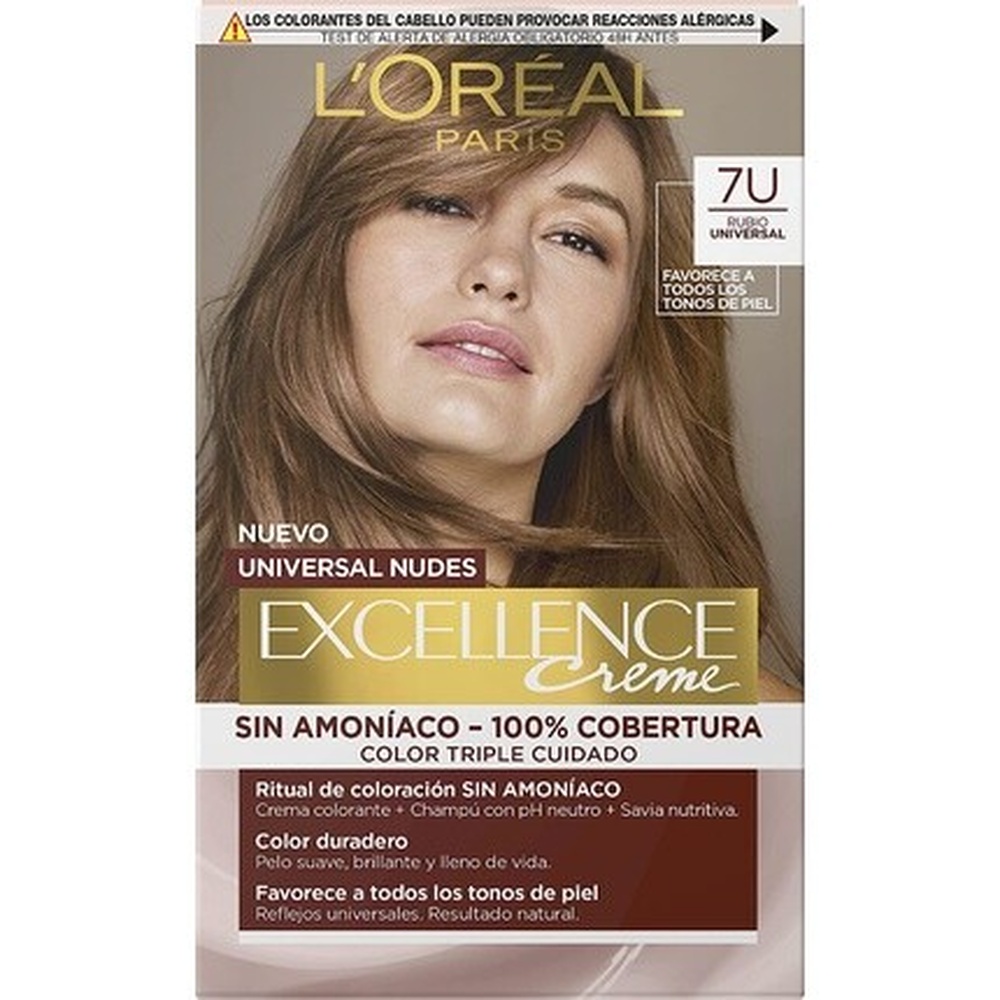 Краска для волос L’Oréal Paris Excellence Creme Universal Nudes, 7U medium blonde
Краска для волос L’Oréal Paris Excellence Creme Universal Nudes, 7U medium blonde